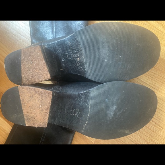 COPY - Tory Burch Kiernan logo Leather riding boot black - Picture 8 of 11